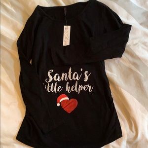 Long sleeve maternity shirt